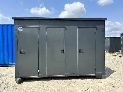 Contenedor Sanitario Modular con 3 Cabinas Independientes