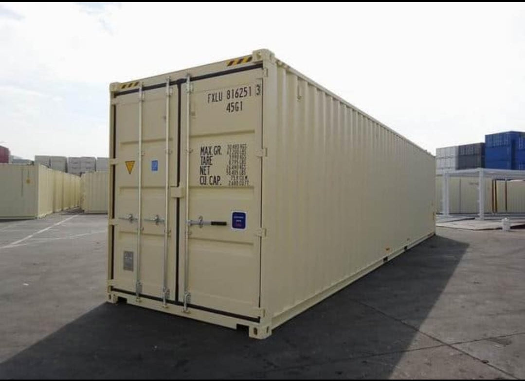 Contenedor Marítimo High Cube de 40 Pies - Condición Primer Viaje con Doble Puerta