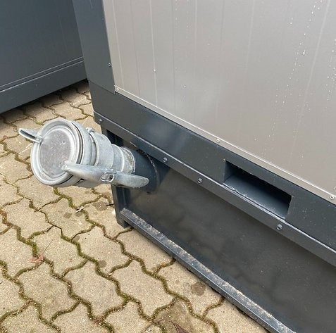 Contenedor Sanitario Modular con Doble Cabina WC y Lavamanos