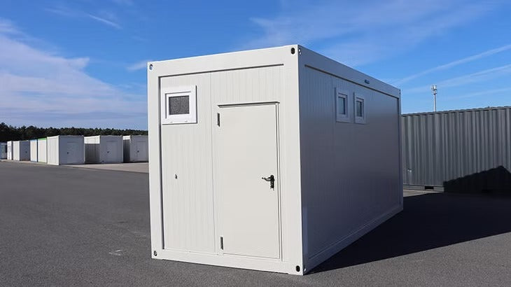 Contenedor Sanitario Móvil de 20 Pies con Instalaciones Sanitarias Completas