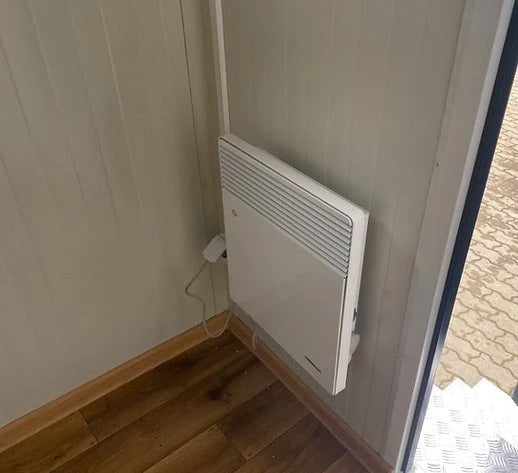 Contenedor Sanitario Modular con Doble Cabina WC y Lavamanos
