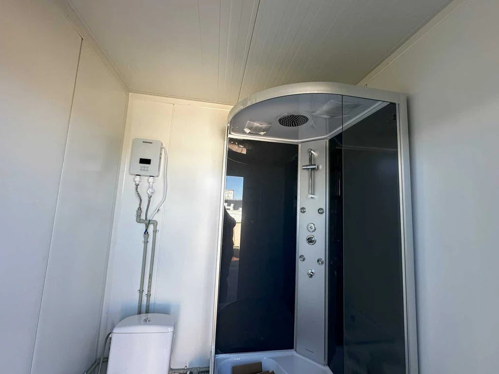 Contenedor Sanitario Modular con WC, Ducha y Urinario Integrado