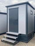 Contenedor Sanitario Modular con Doble Cabina WC y Lavamanos