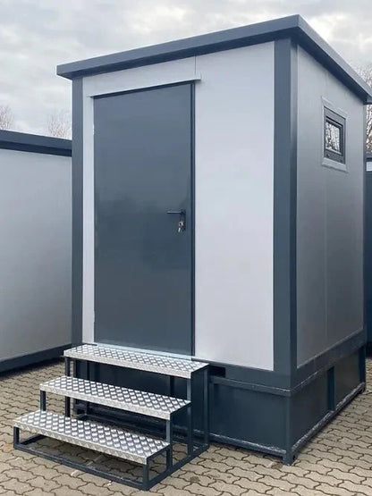 Contenedor Sanitario Modular con Doble Cabina WC y Lavamanos