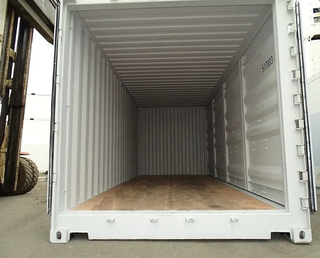 Contenedor de carga marítima de 20 pies con 4 puertas laterales de acceso