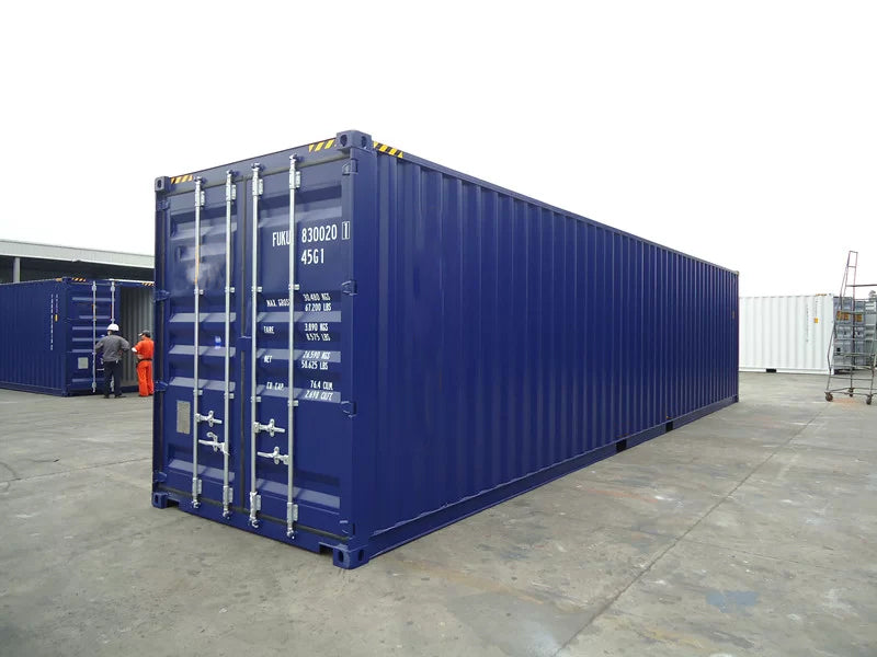 Contenedor Marítimo High Cube de 40 Pies - Estructura de Acero Reforzado para Almacenamiento y Transporte
