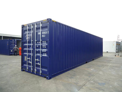 Contenedor Marítimo High Cube de 40 Pies - Estructura de Acero Reforzado para Almacenamiento y Transporte