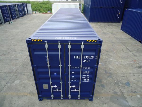 Contenedor Marítimo High Cube de 40 Pies - Estructura de Acero Reforzado para Almacenamiento y Transporte