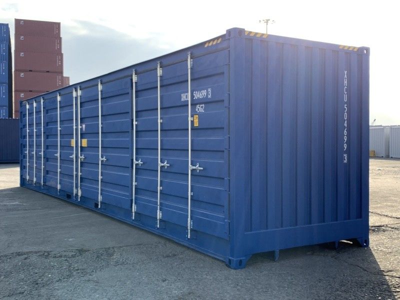 Contenedor Marítimo de 40 Pies High Cube (HC) con Puertas Laterales de Carga