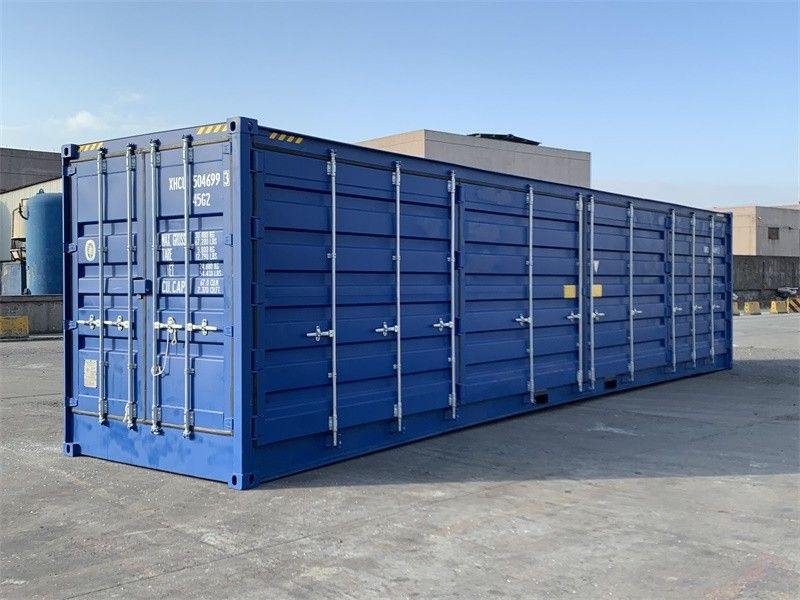 Contenedor Marítimo de 40 Pies High Cube (HC) con Puertas Laterales de Carga